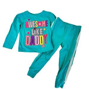 Garanimals, girls size 2T, Awesome Like Daddy 2T PJ's 0328
